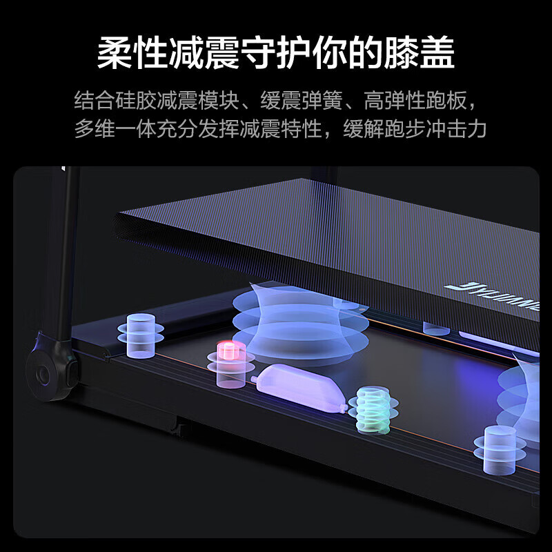 Yijian E3S treadmill household model small silent multi-function gym special electric home indoor folding luxury version multi-function (new) - brushless motor/multi-dimensional shock absorption/Bluetooth audio