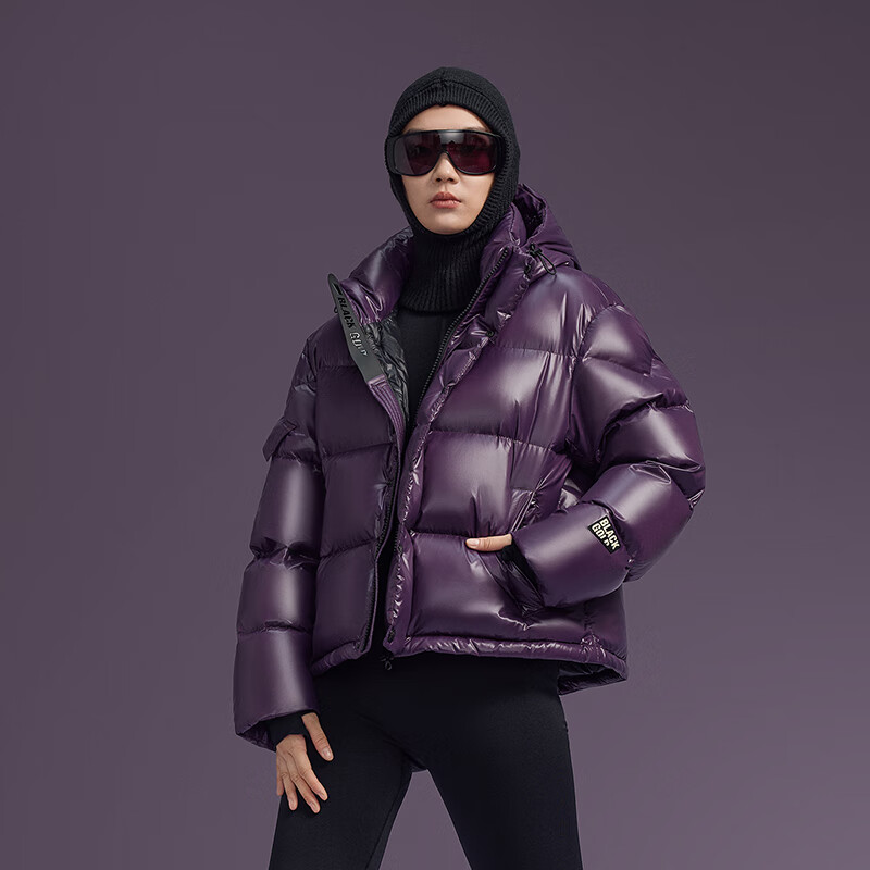 Govan Black Gold Goose Down Jacket Pioneer 5.0 Four Plates 2025 New Small Commuting Women's Down Jacket Purple Gold No. 5 M