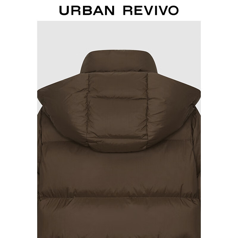 UR2025 new winter women's temperament retro hooded quilted pocket down jacket UWM150042