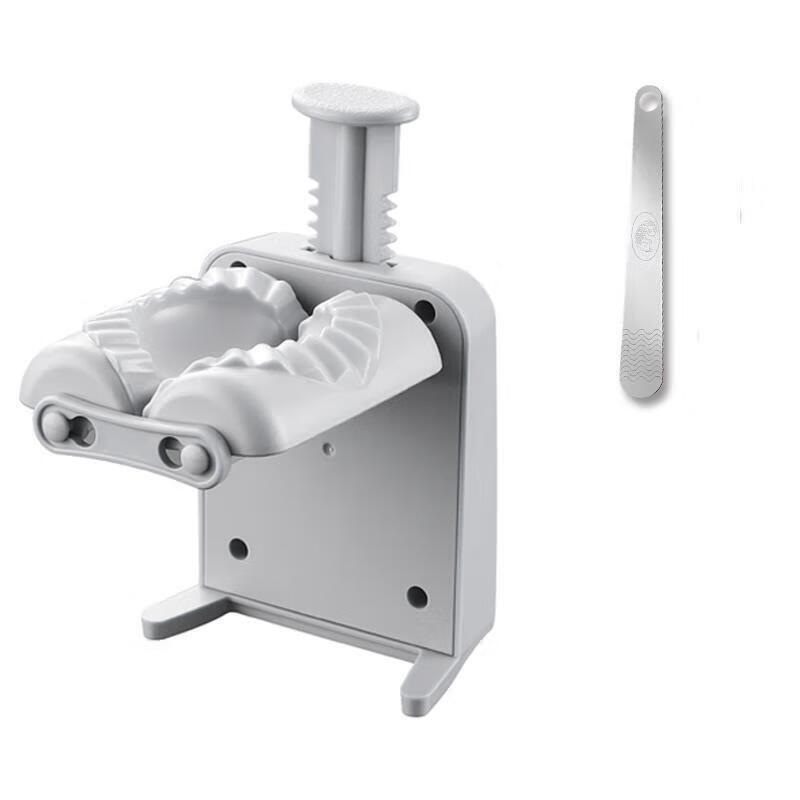 Grain harvesting manual pressing dumpling making artifact household new multi-functional fully automatic dumpling making artifact dumpling machine small manual pressing single head dumpling maker + 1 filling spoon