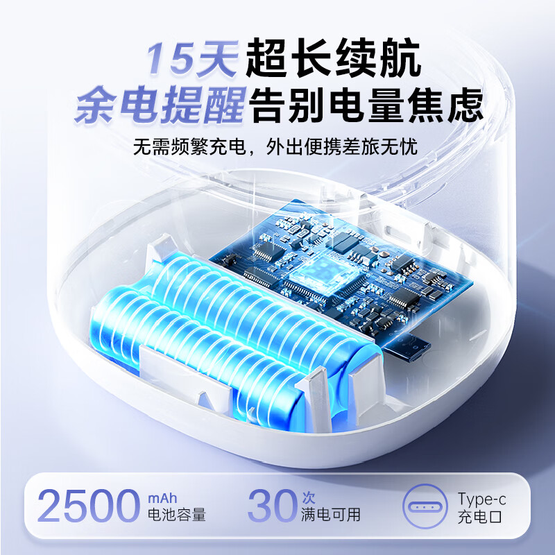 Bear Ultrasonic Cleaner, Braces Cleaner, Denture Invisible Braces, Jewelry Cleaning Artifact, Wireless Portable Ultrasonic Cleaner, UV Sterilization QXQ-C05Y7