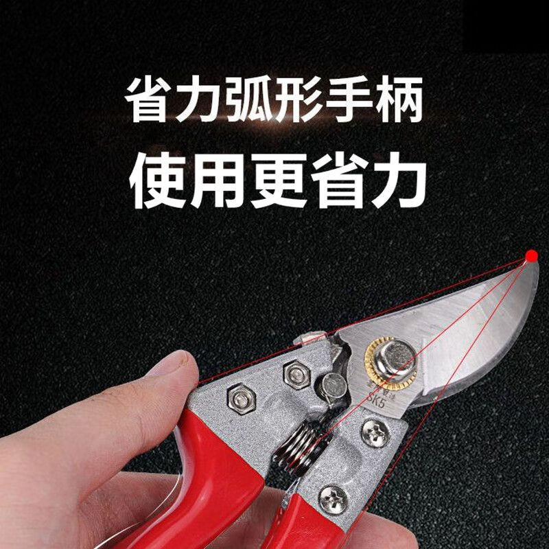 Original SK5 steel pruning shears, sharp and labor-saving scissors, branch pruning, gardening shears, fruit tree scissors, ordinary U-shaped scissors, small size (not recommended), SK5 large-diameter thick branch shears, imported from Japan