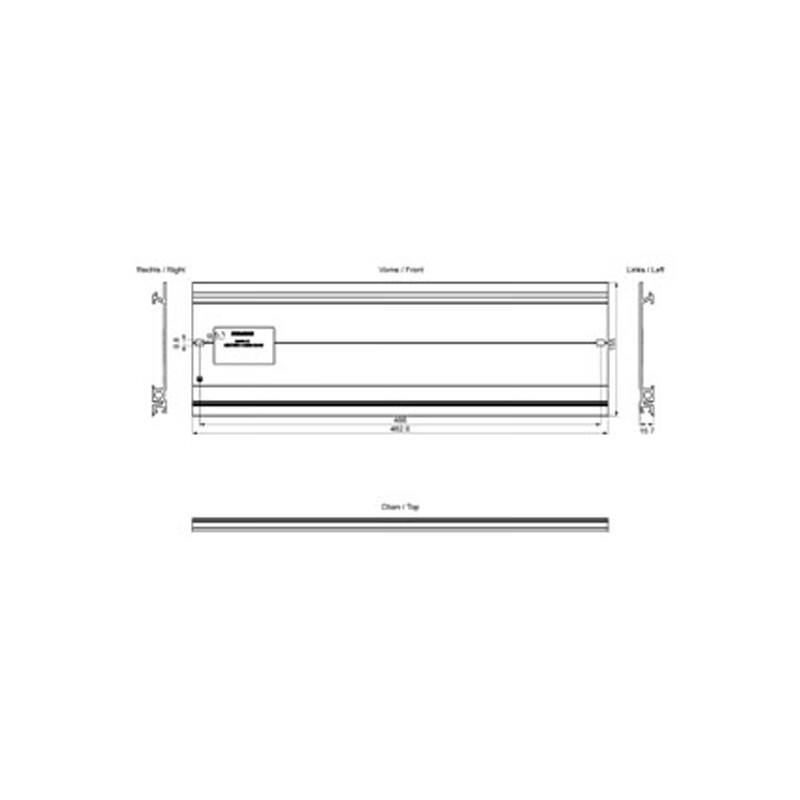 Siemens S7-1500 special-shaped guide rail 6ES7590-1AE80-0AA0,482.6mm