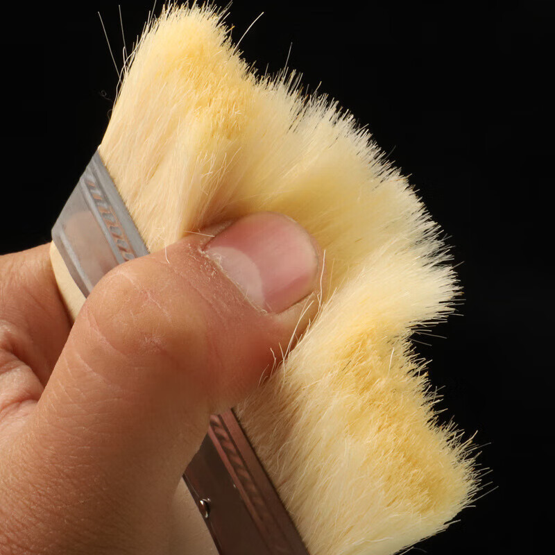 Fuxi wood wooden handle wool brush soft bristle paint brush 0.8mm cleaning tool brush paint paint latex paint soft bristle brush wall paint brush 2 inches 10 pack