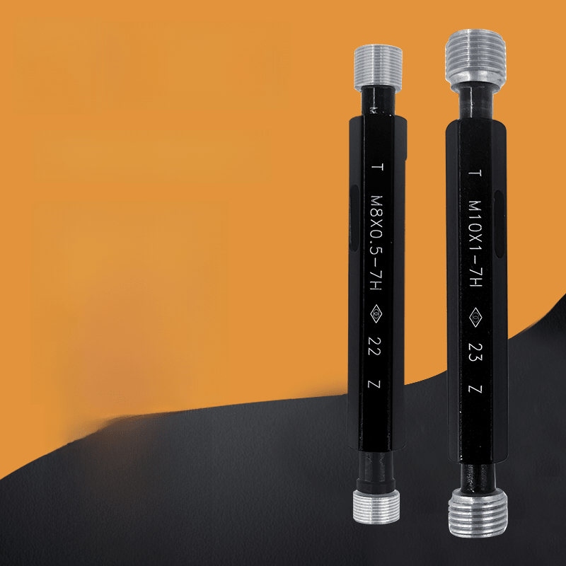 SAIKE Harbin thread plug gauge external thread pass and stop gauge fine thread M2*0.25 M2.5*0.35 M4*0.5 7H dark khaki thread plug gauge M85*1.57H