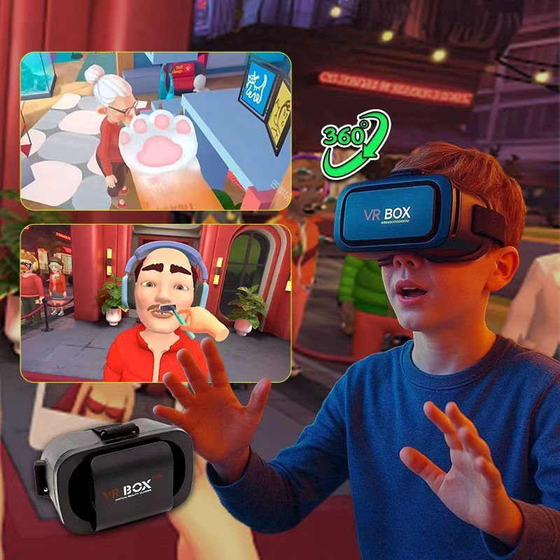 2026 new VR glasses mobile phone plays stereoscopic 3D glasses somatosensory games with built-in headphones. This is just a pair of glasses, not an all-in-one machine. It needs to be matched.