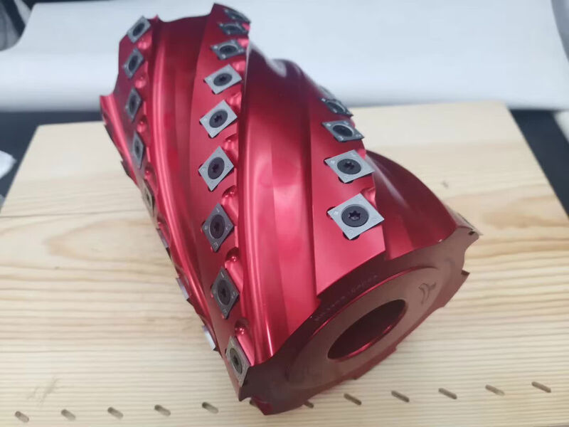 Woodworking tool disposable spiral cutter end mill pineapple corn knife Overlord knife shaft four-sided planer spiral drum outer diameter 90*inner hole 35*height 110*6 teeth