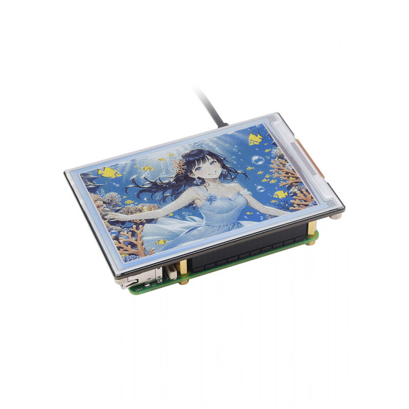Raspberry Pi 4-inch color electronic paper screen module E6 ink screen label digital display 4inch e-Paper (E) (bare screen)