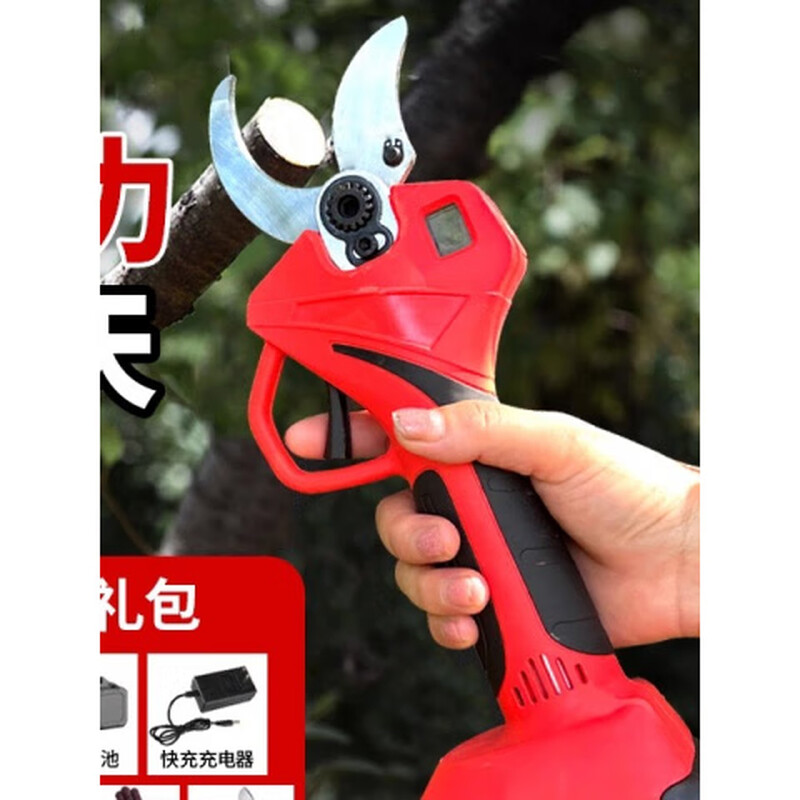 Yamaha (YAMAHA) electric scissors, fruit tree pruning shears, rechargeable garden electric scissors, special lithium battery high-power pruning tool for branches, 4.0 brushless, 5 cells, 21V, one charge, one charge