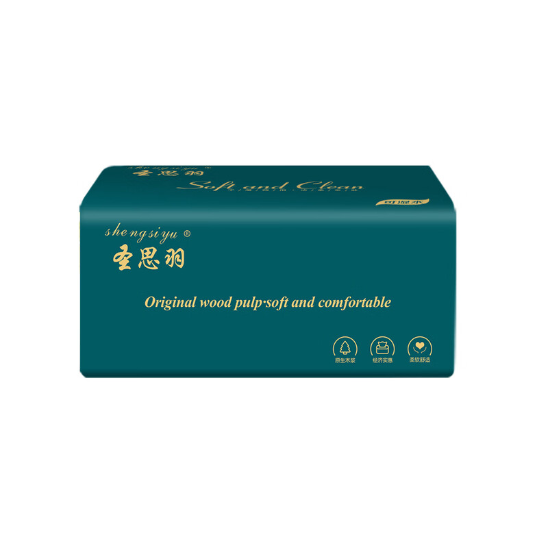 Sheng Siyu 680 sheets 80 large packs of log tissue paper full box thickened household paper towels paper towels handkerchiefs paper towels 10 large packs extra volume increased thickening