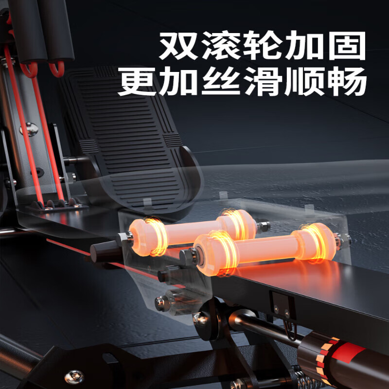 Hanma rowing machine household liquid resistance hydraulic water resistance wind resistance rowing machine indoor thickened rowing machine fitness equipment high-end 12-level resistance thickened steel simulation paddling