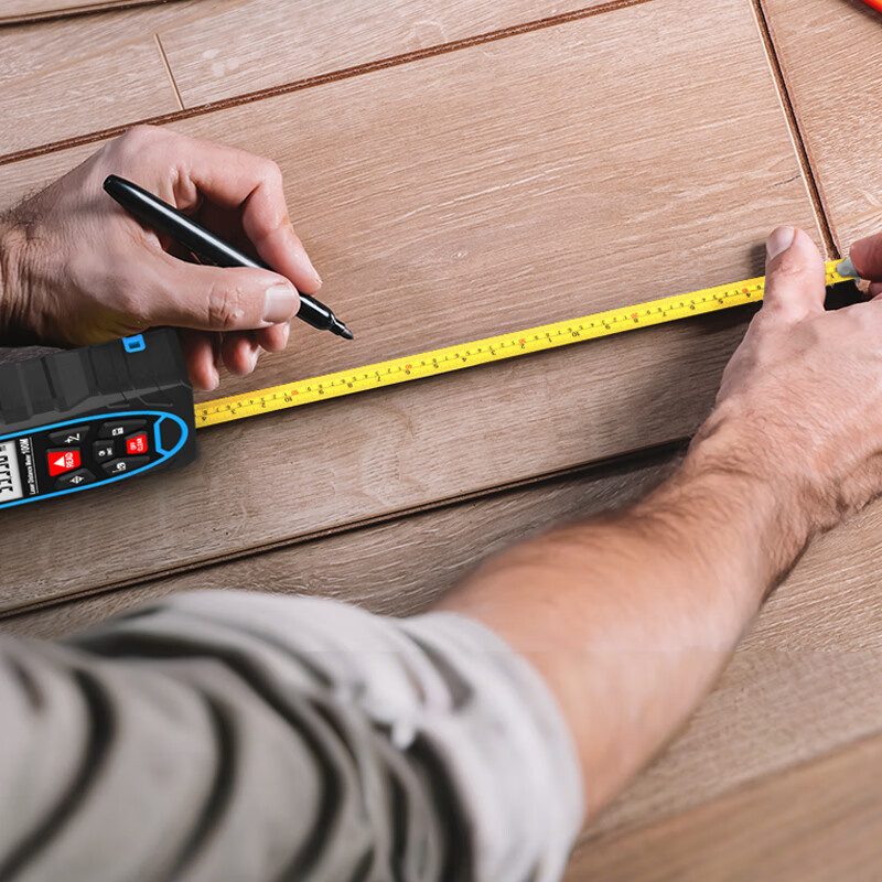 Shendawei laser rangefinder high-precision infrared cross projection line horizontal electronic measuring ruler measuring room instrument SW-M100L