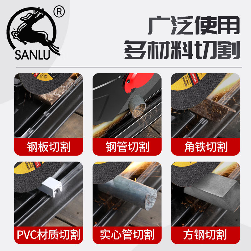 125*1.2*22 angle grinder cutting disc metal stainless steel double mesh 180*1.6 polishing grinding wheel Sanlu 150*1.2 cutting disc 200 pieces