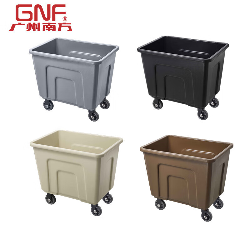 GNF stainless steel linen truck room service truck room entrance cleaning truck with partition bar hand push work truck silent car C-38A iron paint work truck