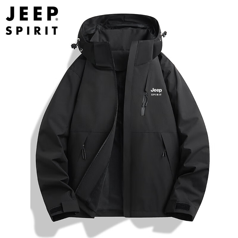 JEEP SPIRIT Jeep Jackets for Men and Women Men's Jackets Men's Autumn and Winter Casual Soft Shell Sports Windproof Clothes