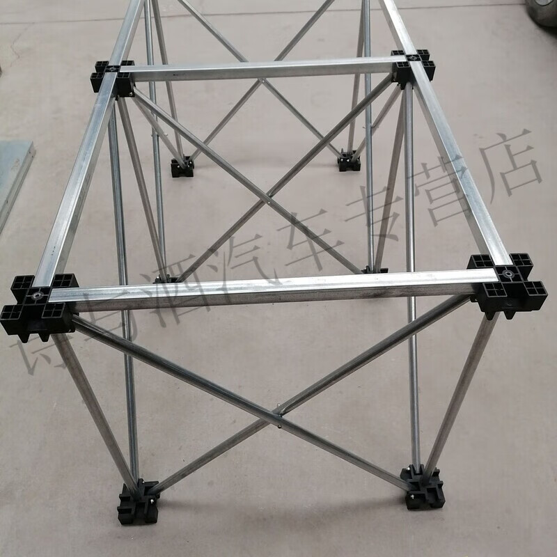 Mo Peng spider leg workbench reinforced galvanized steel spider leg rock slab workbench woodworking bricklayer tile glass marble processing platform retractable portable multifunctional rock slab shelf woodworking stainless steel 6 legs 0.65 meters wide by 1.22 meters long by 75 centimeters high