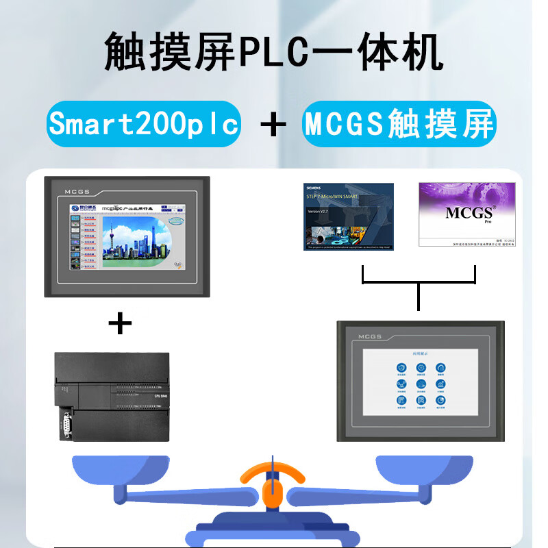 Kunlun Tongtai 7 plc touch screen all-in-one machine 224XP smart200 SR40 MCGS-S732R