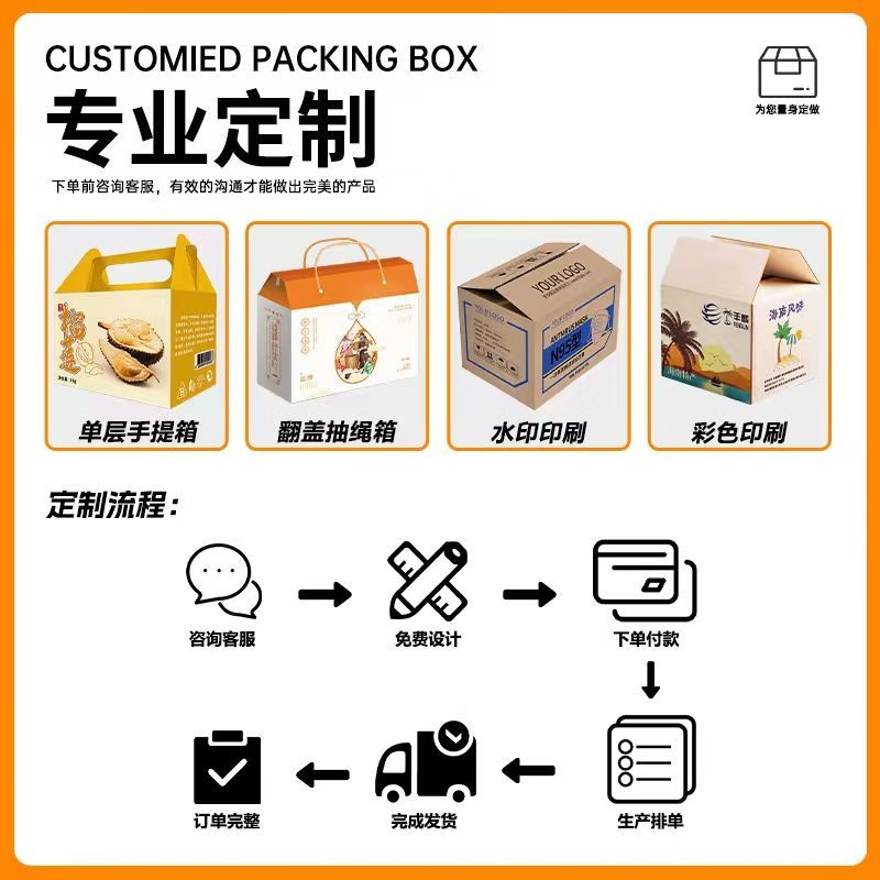 Moving carton extra hard five-layer thickened large express storage box packaging packaging carton custom made wholesale opening hand buckle medium size 50*30*35-5 pieces Reinforced version + harder load-bearing