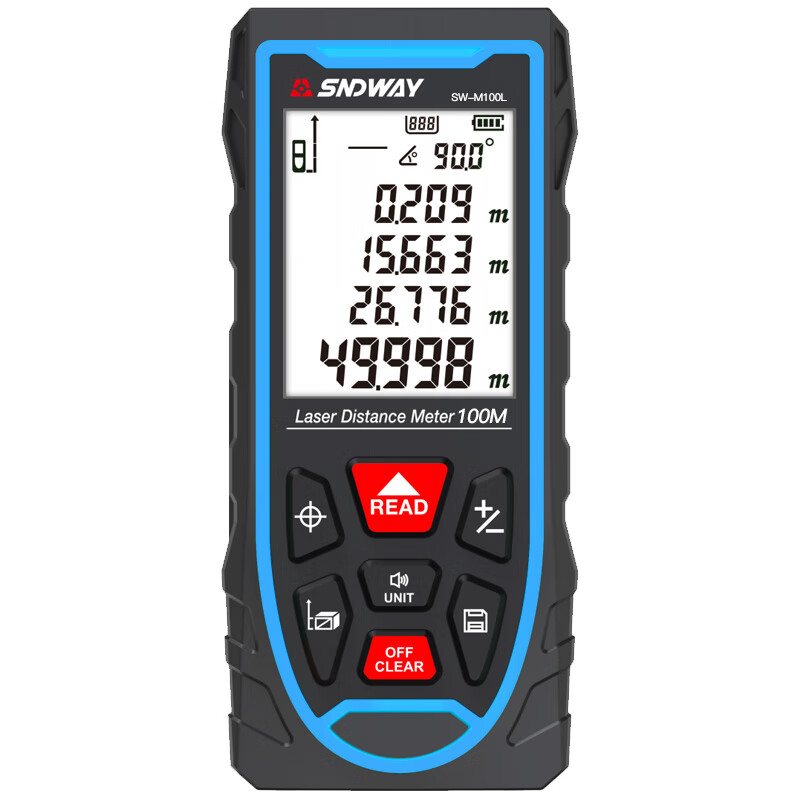 Shendawei laser rangefinder high-precision infrared cross projection line horizontal electronic measuring ruler measuring room instrument SW-M100L