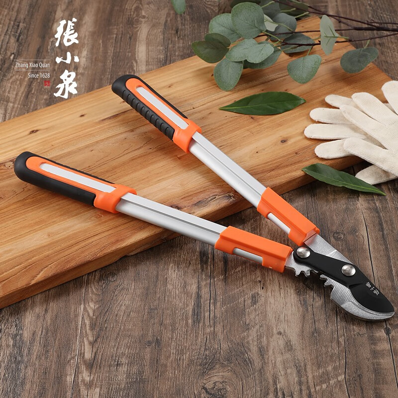 Thick branch shears gardening scissors pruning shears special labor-saving powerful pruning tool for pruning garden fruit tree branches Qiuyun series thick branch shears 755mm