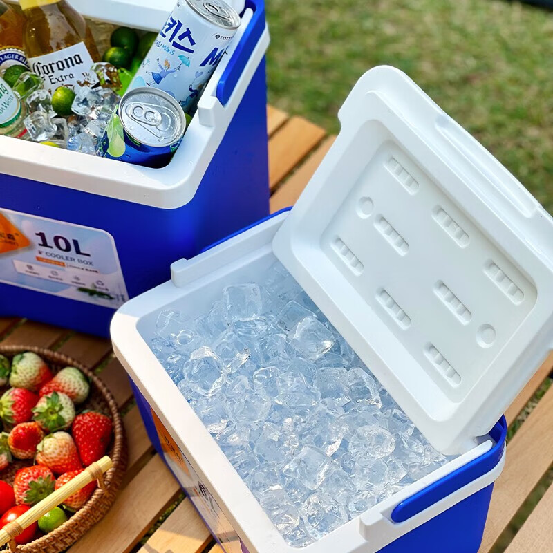 Locknlock (locknlock) Cilock (LOCK&LOCK) outdoor insulated box crushed ice ice cube commercial ice box ice bucket refrigerator blue thickened 6L free 3 ice bags