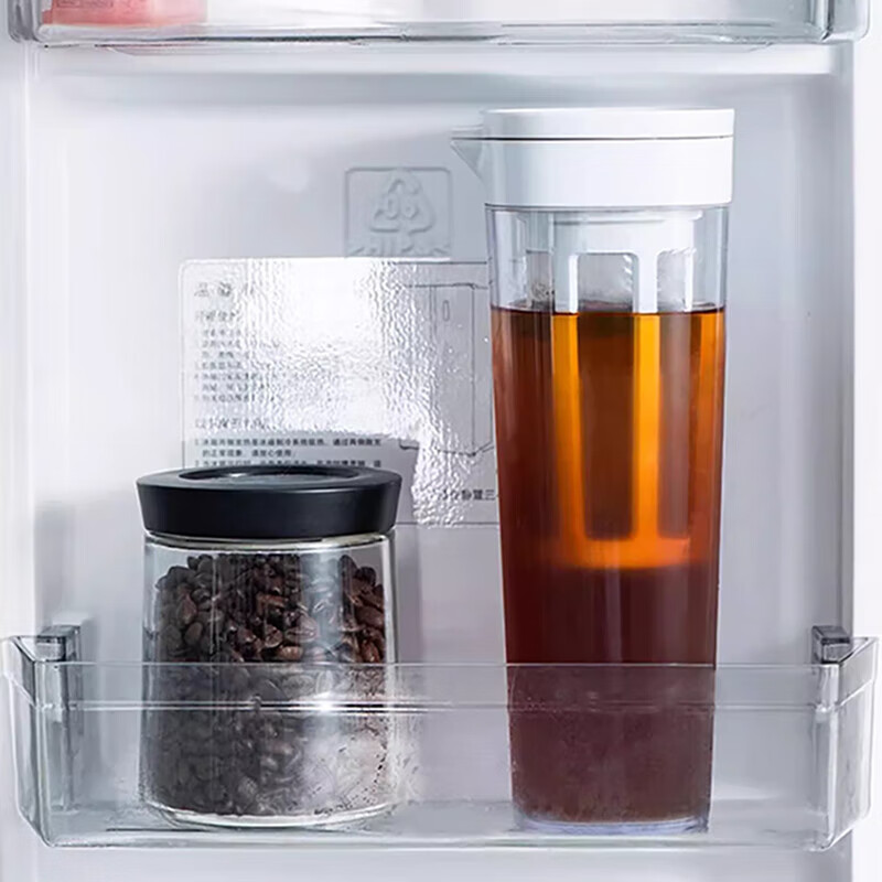 Jieyi coffee cold brew pot, tea cold brew cup, large capacity cold brew pot, cold brew teapot, cold brew coffee pot, cold brew cup, white 1100ML