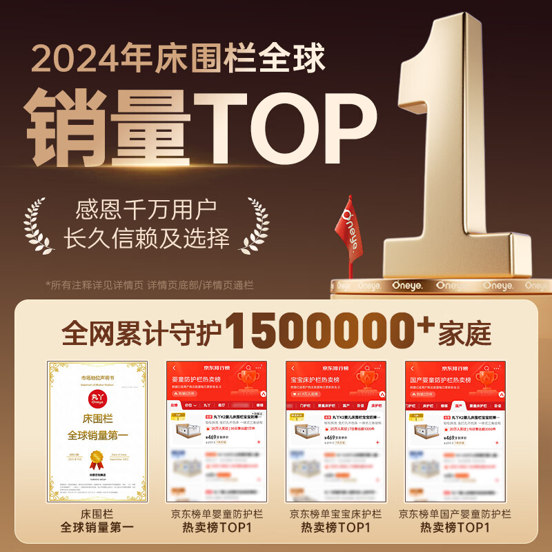 Maruya K2 crib fence baby anti-fall guardrail bedside anti-fall and anti-fall bezel free of punching three sides 1.8+2+2