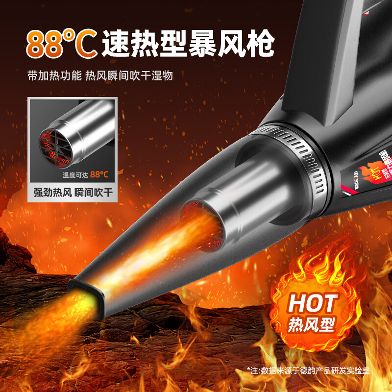 Deyun hot air gun stone special high temperature storm powerful industrial hair dryer heating and drying warm air drying gun snow blower