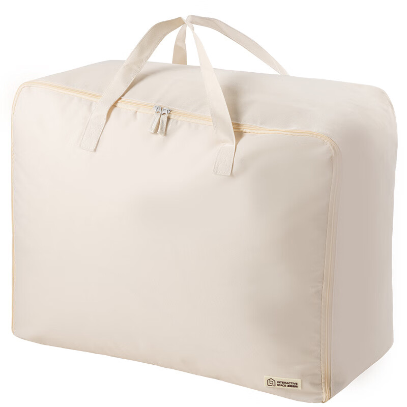Shijanu's new oversized clothing storage bag moving packing quilt luggage bag 30L (recommended for summer thin clothing and thin blankets) cotton and linen