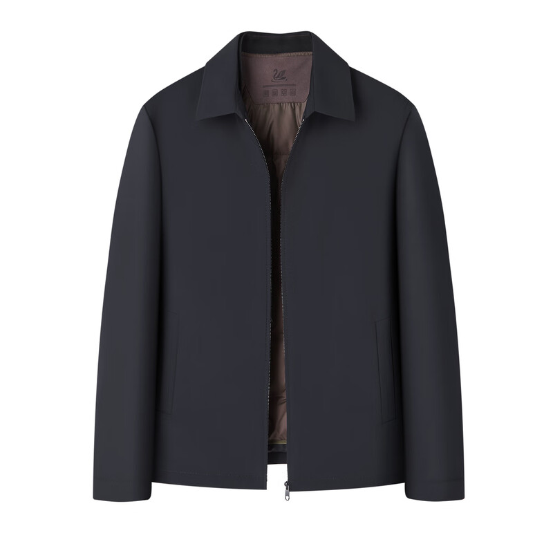 Shanshan (FIRS) Men's Jacket Down Jacket Autumn and Winter Removable Liner Business Casual Executive Lapel Men's Top