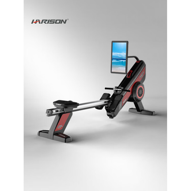 HARISON Hanchen Wind Resistance Boat Drawing Machine Gym Household Equipment House of Cards Indoor Boat Drawing Aerobic Boat Drawing Machine W3820 Hanchen Commercial Self-Powered Dual Resistance Rowing Machine
