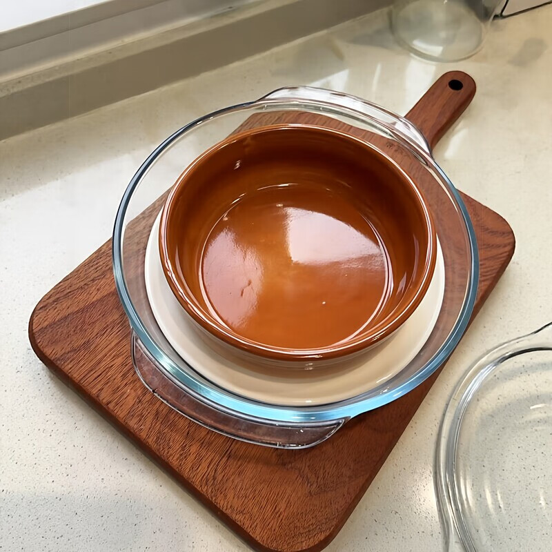 Miaopule Microwave Oven Set Multi-functional Three Musketeers Set Double-Ear Heated Steamer Porous Food-Grade Steaming Tray Drain Tray Microwave Three-piece Set 26cm Pot + 20cm Steaming Tray + 7-inch Steaming Rice Basin