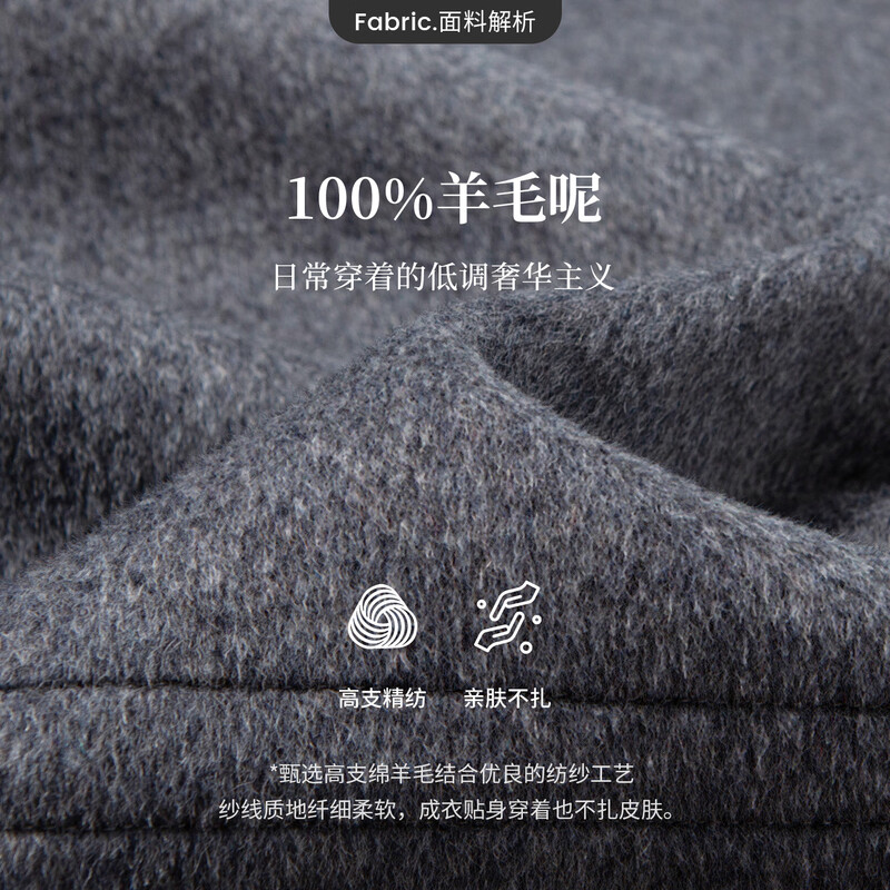 Navikel Italian dinghy 25 years new women's mid-length woolen coat loose wool coat 2341445502