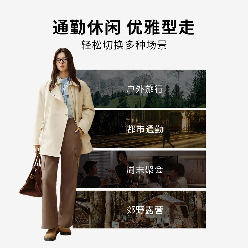 Ai Lai Chen Turin's same style goose down jacket women's fashion workwear short retro thin New Year's coat Eclipse Blue S