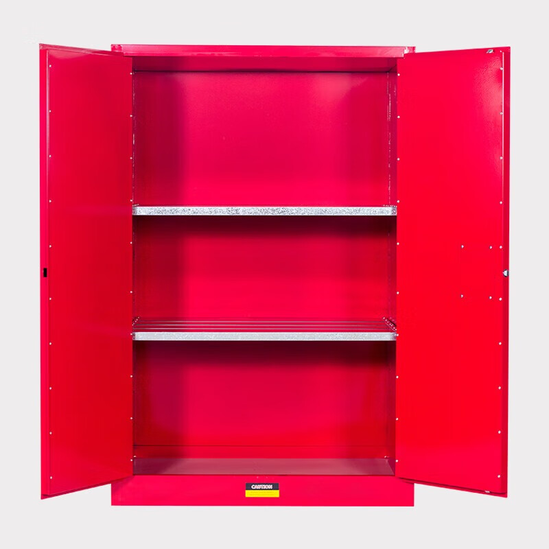 Baigang all-steel explosion-proof cabinet chemical safety cabinet flammable and explosive hazardous chemicals storage cabinet 90 gallon red thickened version