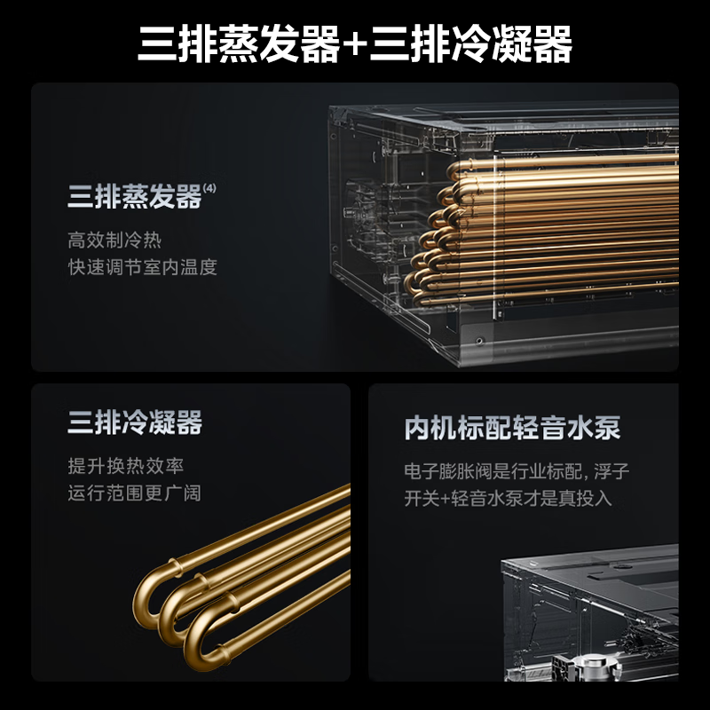 Hualing duct machine magic machine Hualing central air conditioner one-to-three/four/five/six-on-line household new first-level energy efficiency full DC variable frequency air conditioner intelligent cleaning invisible embedded small 6 horses first-level energy efficiency one to five 140W-X6-HL5-1