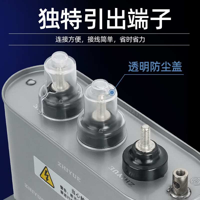Zhiyue Group capacitor cabinet self-healing low-voltage parallel capacitor 400V450V480V reactive power compensation 24Kvar 690V_-1 phase