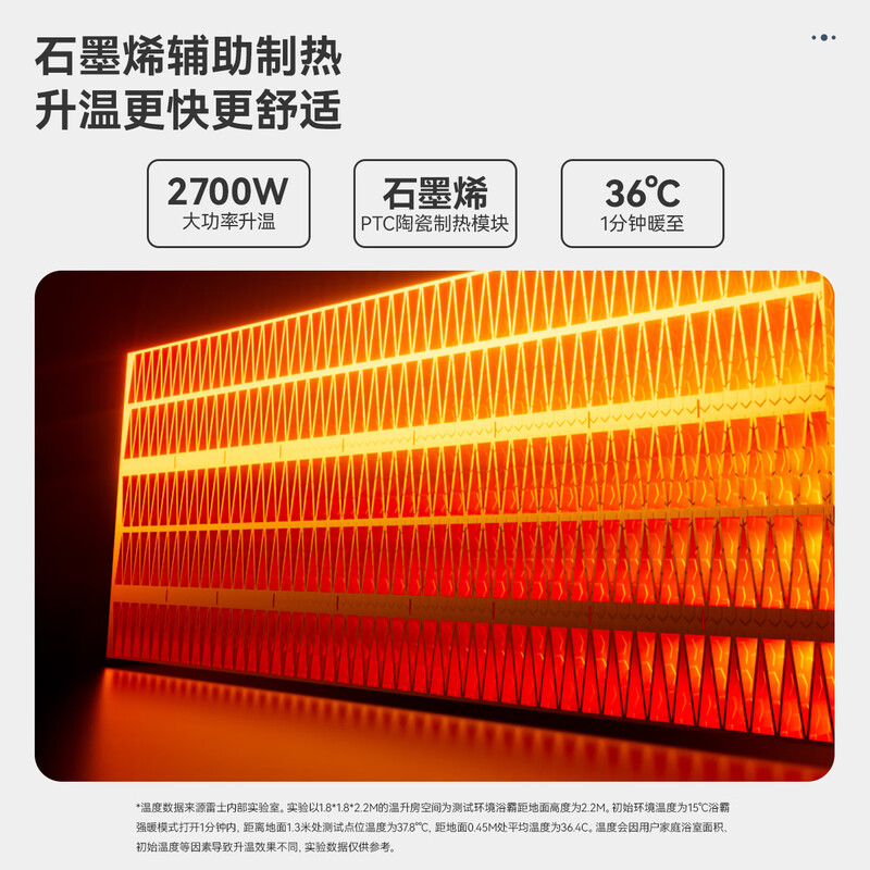NVC air warm bath heater ultra-thin frequency conversion constant temperature sterilization human feeling night light Y417 bathroom heater lighting exhaust ventilation integrated