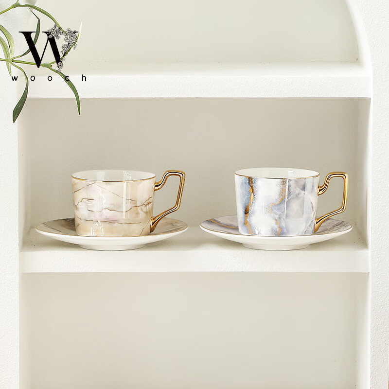 WOOCH light luxury coffee cup, high-end couple pairing cup, wedding gift for newlyweds, moving gift, birthday gift