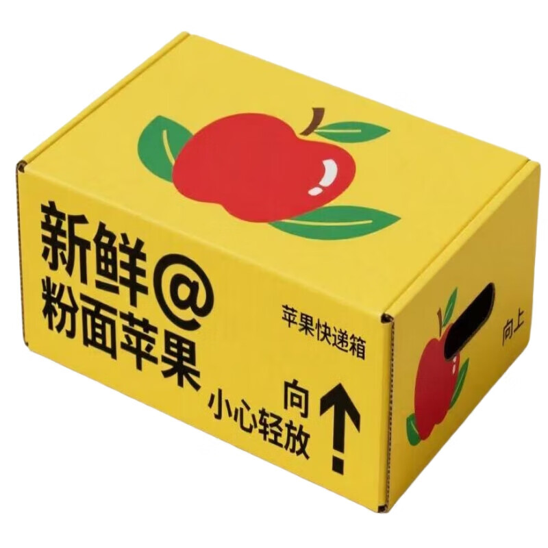 Gift box of the season Red Star Red Banana Noodles Apple Fresh Fruit for the Elderly Non-Flower Cow Snake Fruit Color Box Packed 9-10 Jin Red Star Apple Large Fruit