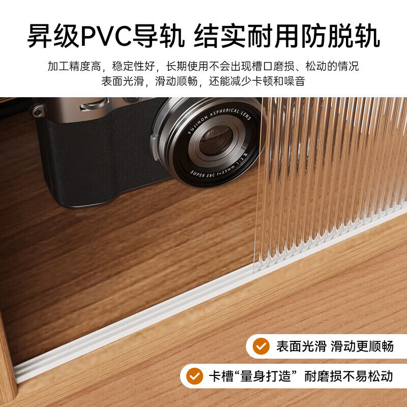 Desktop storage cabinet storage rack cosmetics storage box dressing table storage cabinet desk display cabinet bookshelf North American black walnut color double layer 60