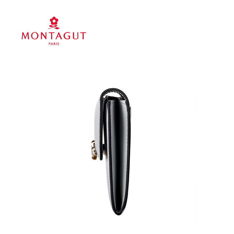 Montagut Genuine Leather Wallet Women's Japanese and Korean Style Ticket Holder Women's Wallet Simple OL Fashion Versatile Cowhide Wallet Pink R2522558013