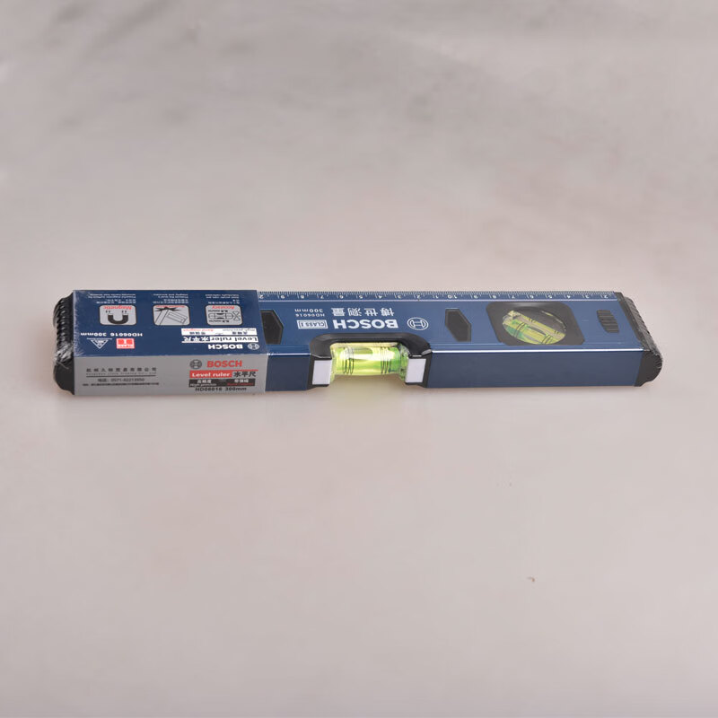 Bosch (BOSCH) level 300mm thickened aluminum profile high-precision bottom magnetic level mini portable measuring instrument level 300mm magnetic HD06016
