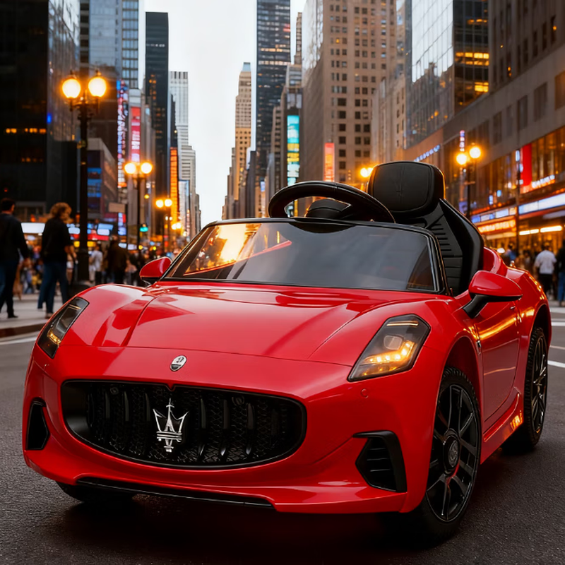Lovipu Maserati children's electric car four-wheeled remote control car drivable car baby can sit on birthday gift