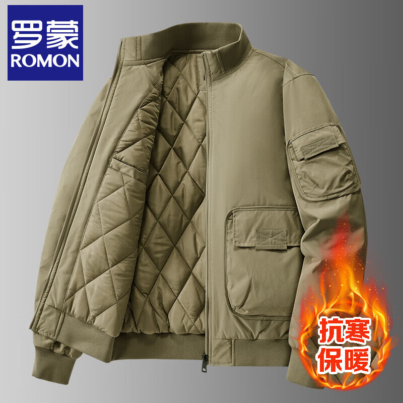 Luo Mengjun coat jacket men's winter thickened warm cotton jacket baseball uniform autumn and winter work coat jacket cotton jacket