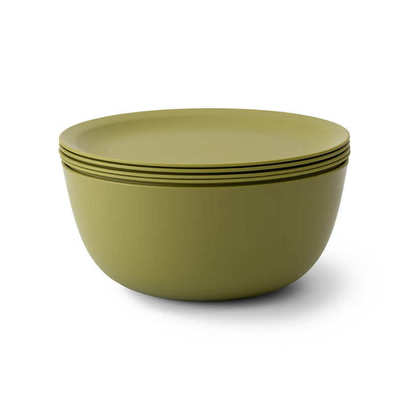 LIKE IT Japan imported rice drain basket kitchen sink multi-functional double-layer fruit basin 6-piece set green 6-piece set