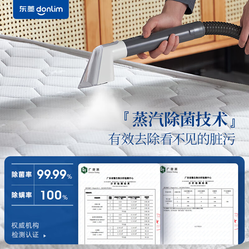 Donlim fabric sofa cleaning machine, high temperature steam cleaning machine with mite removal spray and suction integrated curtain mattress cleaning machine, carpet cleaning tool DL-6906 titanium gray (standard version)