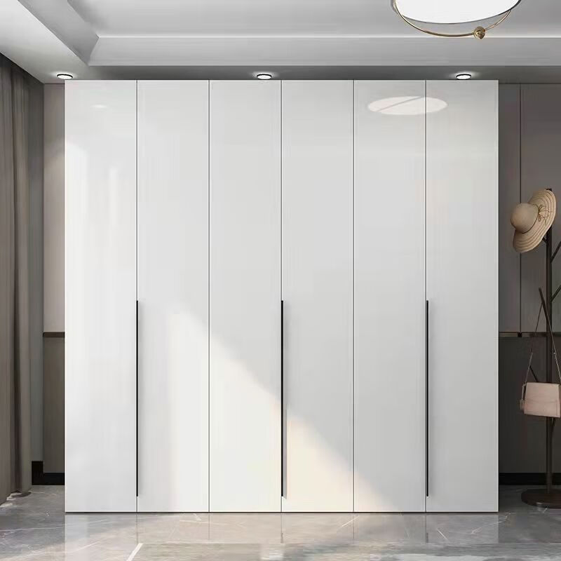 Jieyunmao cabinet door customized skin-feel wardrobe door PET high-gloss door panel customized European pine board cabinet door solid wood shoe cabinet wine cabinet door PET white veneer particle board base material