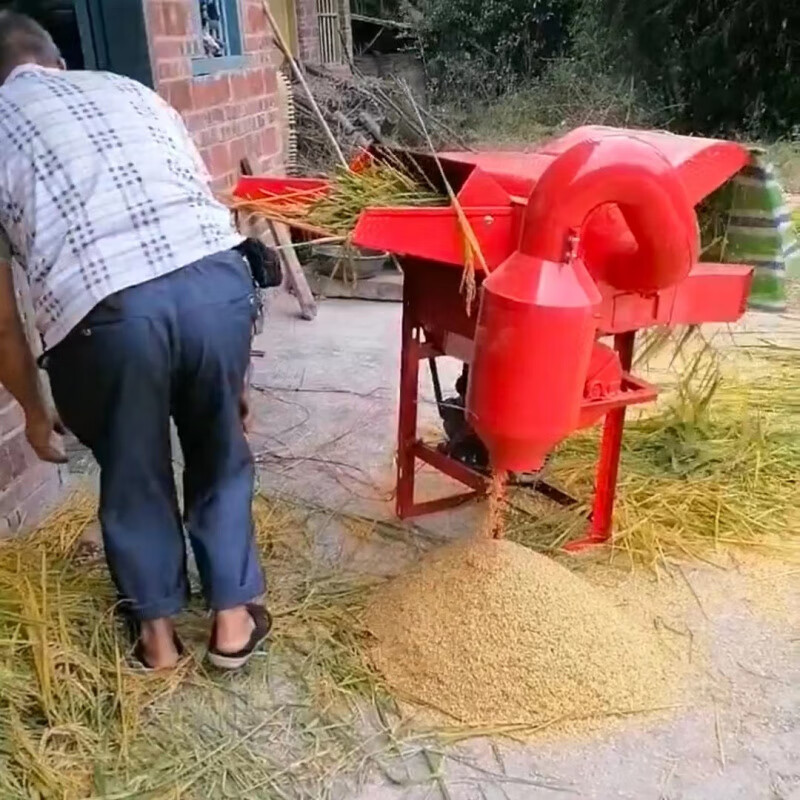 Haimingxing rapeseed threshing machine wheat threshing machine soybean sorghum rice multifunctional rice threshing machine threshing machine red rapeseed threshing machine bare metal