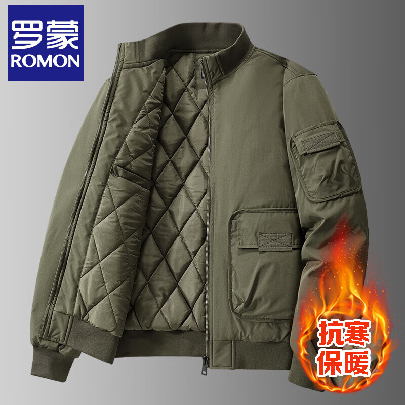 Luo Mengjun coat jacket men's winter thickened warm cotton jacket baseball uniform autumn and winter work coat jacket cotton jacket
